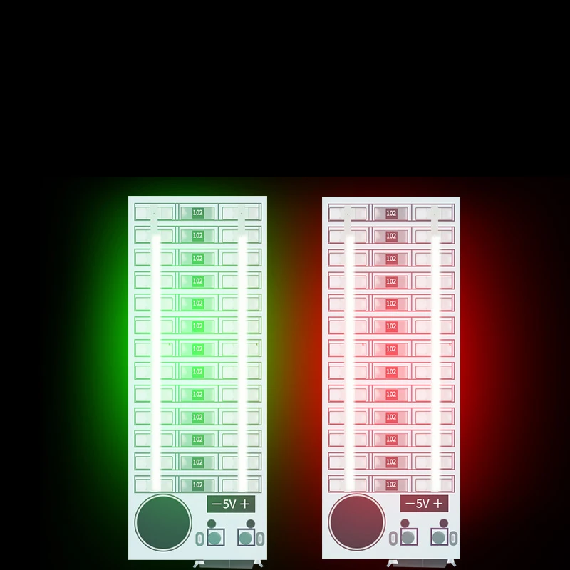 

2*13 LED USB Mini Voice Control Audio USB Music Spectrum Flash Volume Level Indicator LED Display Sensitivity adjustable