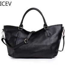 ICEV Новые простые повседневные сумки женские известные бренды из натуральной кожи кожаные женские сумочки женские Офисные Сумки