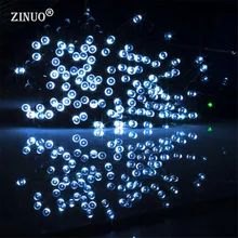 ZINUO 12 м 100 светодиодный s солнечный светильник 2 режима светодиодный светильник-гирлянда Рождественская наружная сказочная гирлянда Солнечная лампа светодиодный гирлянда Новогоднее украшение