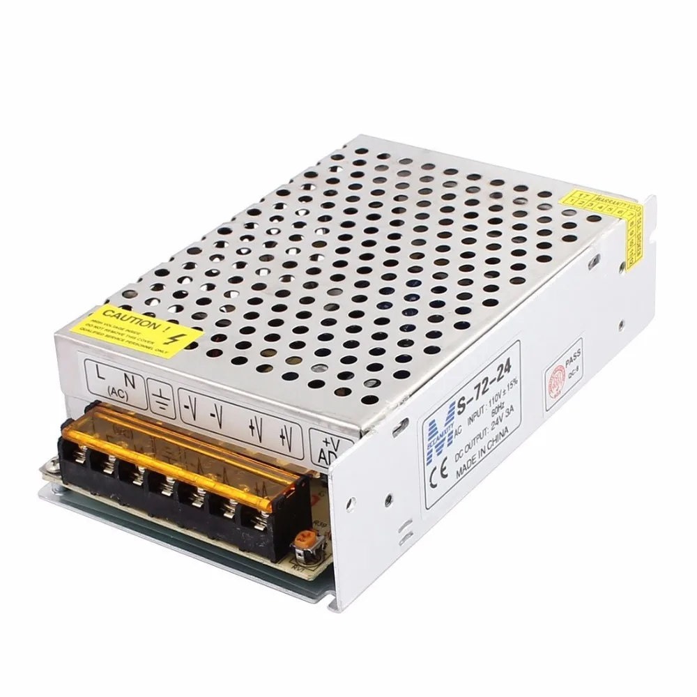 Universal 72W AC 110V to DC 24V 3A Switching Power Supply for LED Strip | Освещение