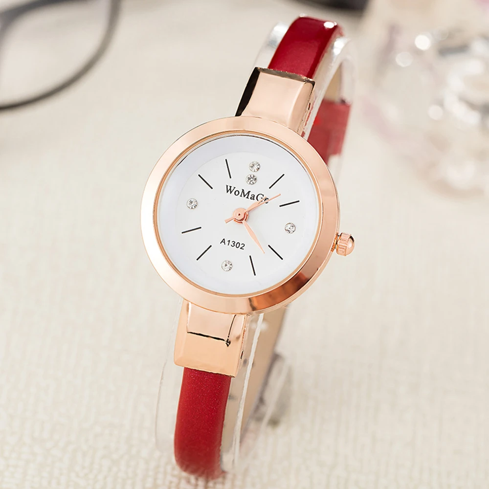 Top Luxury Brand Women Watch Fashion Casual Quartz Wristwatch Fine Leather Ladies Watch Female Dress Clock Relogio Feminino Gift