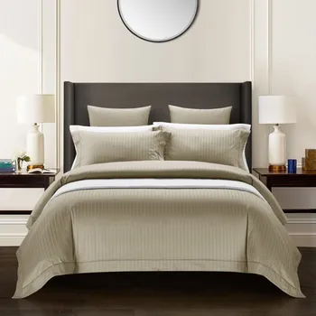 

Queen King size 100%Egyptian Cotton Bedding Set Grey Navy Blue Luxury Royal Dyed Jacquard Duvet Cover Set Bed sheet Pillow cases