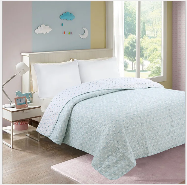 

1 PCS 185*270cm=72*106 inches quilted Spring Autumn bedspread coverlet/bed cover, or also use as summer blanket