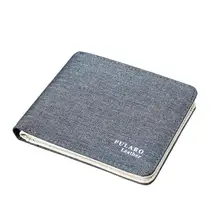 

2018 Vintage Man Wallet Male Slim Leather Wallets Thin Money Dollar Card Holder L123