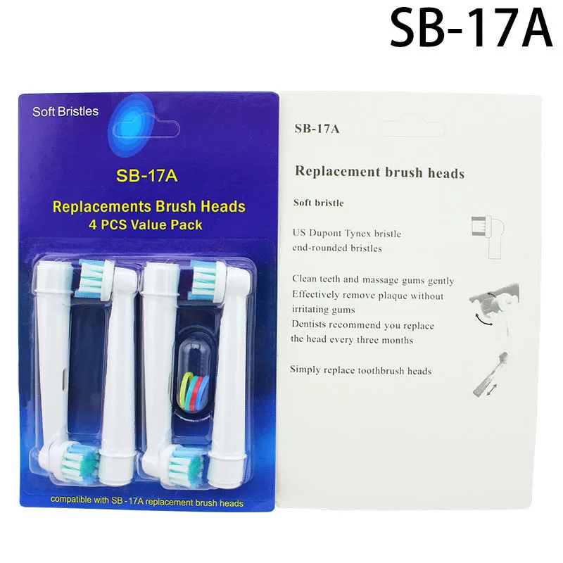 8 шт. сменные насадки для электрической зубной щетки Oral B SB 17A щетки|Насадки зубных