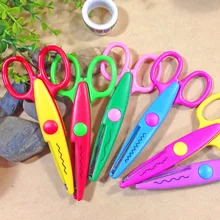 1 шт. Офисные ножницы с кружевом металлические и пластиковые DIY Скрапбукинг фото Цветные Ножницы бумажное украшение дневника шнурка