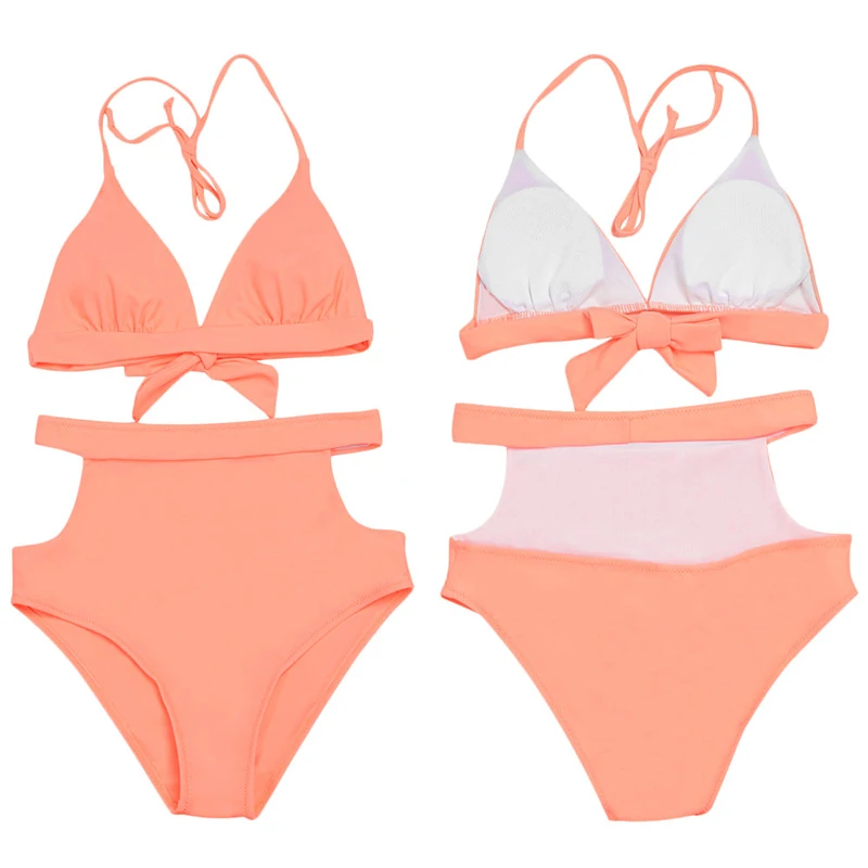 Billige MSSNNG Neue Bikinis 2019 Frauen Badeanzug Hohe Taille Badeanzug Plus Size Bademode Push Up Bikini Set Vintage Strand Tragen biquini