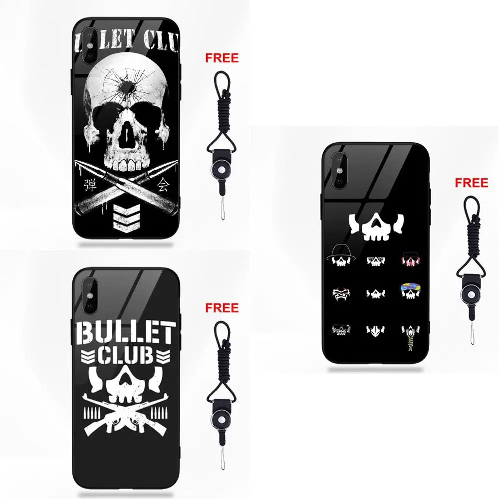 

Vvcqod Black And White Bullet Club Pattern For Apple iPhone 5 5C 5S SE 6 6S 7 8 Plus X XS Max XR