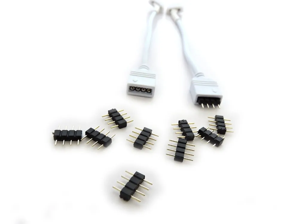 BSOD светодиодные ленты Соединительный кабель RGB к контроллеру женский порт кабель адаптер 4Pin проводник провода удлинитель шнур