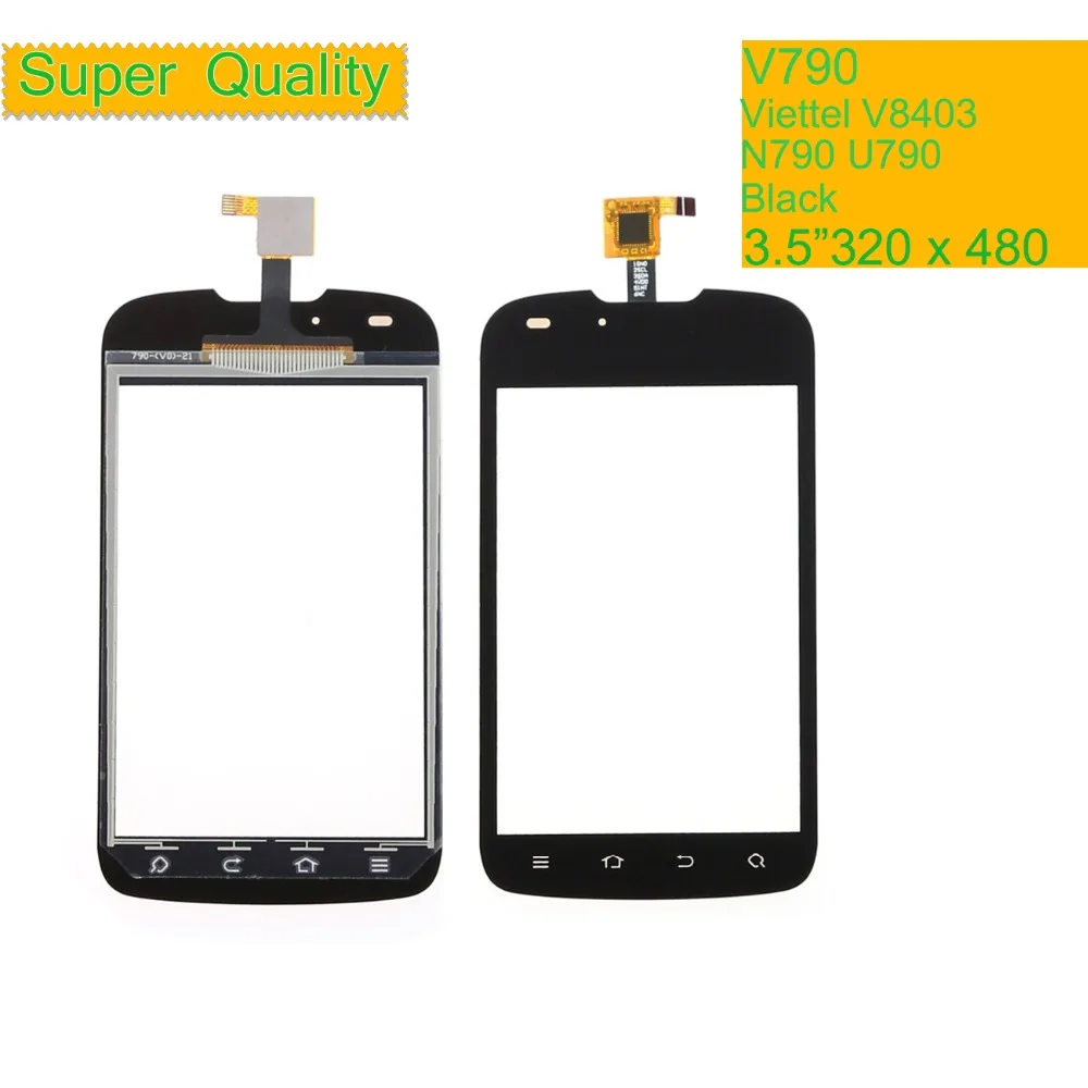 

Original 3.5" For ZTE V790 Viettel V8403 N790 U790 Touch Screen Digitizer Sensor Outer Glass Lens Panel Replacement NO LCD