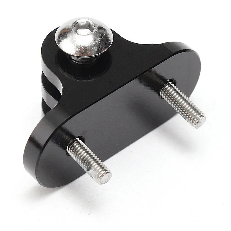 Juego de adaptador de montaje de soporte de cámara para GoPro/Garmin Edge 520 1000, montura de manillar de bicicleta, soporte de extensión negro, soporte de base fija ► Foto 2/6