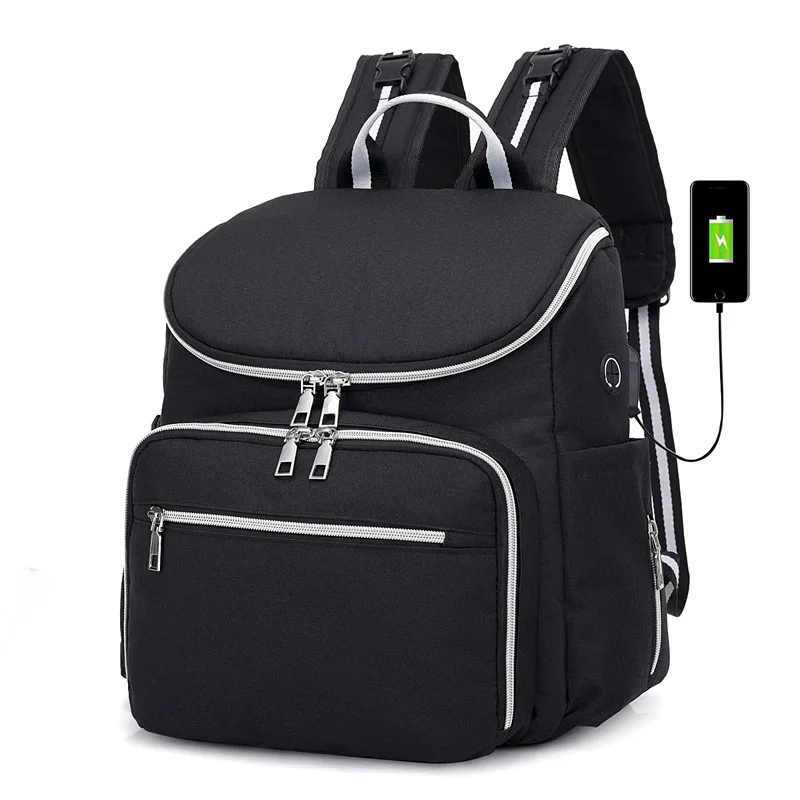 

Nursing USB Charger Baby Diaper Bag Mom Nappy Travel Backpack Waterproof Stroller Mummy Large Nursing Maternity Bags