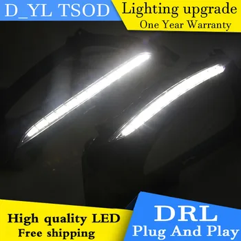 

Car styling For Kia K5 11-13 LED DRL For Kia K5 led fog lamps daytime running High brightness guide LED DRL light Automobile.
