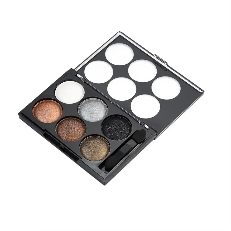 

Silk Satin Shine 6 Color Pearl Eye Shadow Smoke Makeup Nude Makeup Earth Color G0523