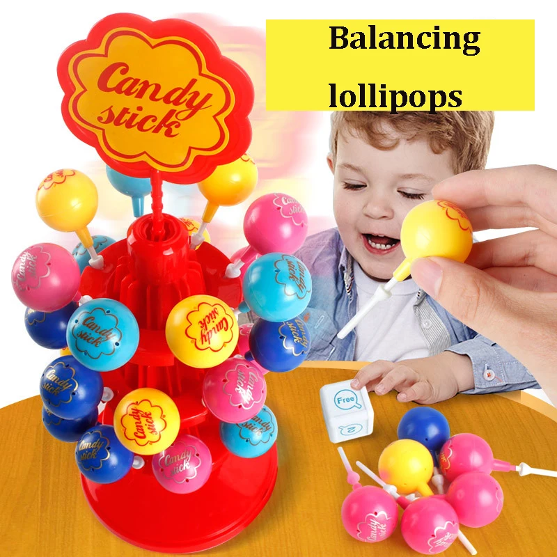 Настольные игры леденец баланс палочки для конфет Досуг вечерние родитель-ребенок Взаимодействие большие развивающие игрушки