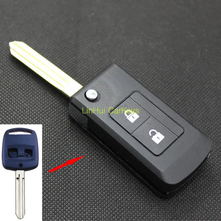 

LinHui Modified Key Shell for SUBARU XV FORESTER LEGACY OUTBACK Car Key Remote Case With Blank Key Blade 1 PC