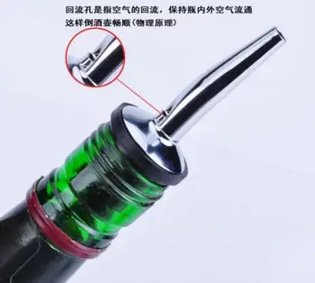 

Party Favors New Stainless Steel Liquor Spirit Pourer Free Flow Wine Bottle Pour Spout Stopper
