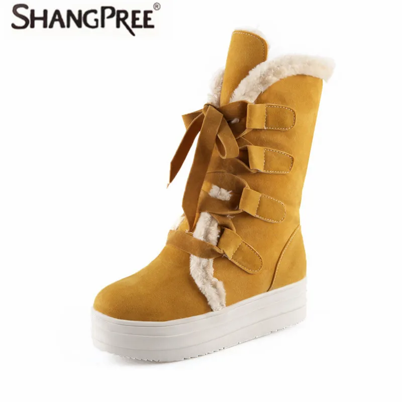 

35-43 2017 New Fashion Round Toe women Snow Boots Women Ankle Boots Comfortable Natural Fur Snow Boots Warm High Winter Boots