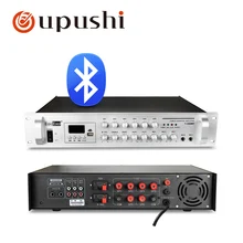 6 Zone pa amplifier with mixing knob bluetooth home audio amp with USB port for public address system home background music