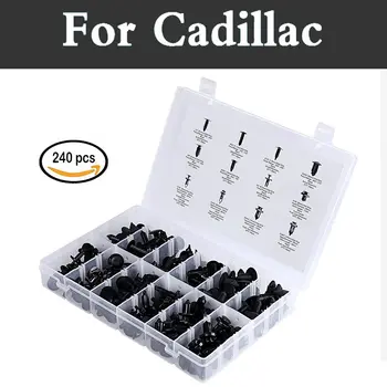 

[240pcs] Push Retainer Set 12 Most Popular Sizes Free Fastener Remover For Cadillac Ats-V Bls Ct6 Ville Dts Elr Srx Sts Xlr Xts