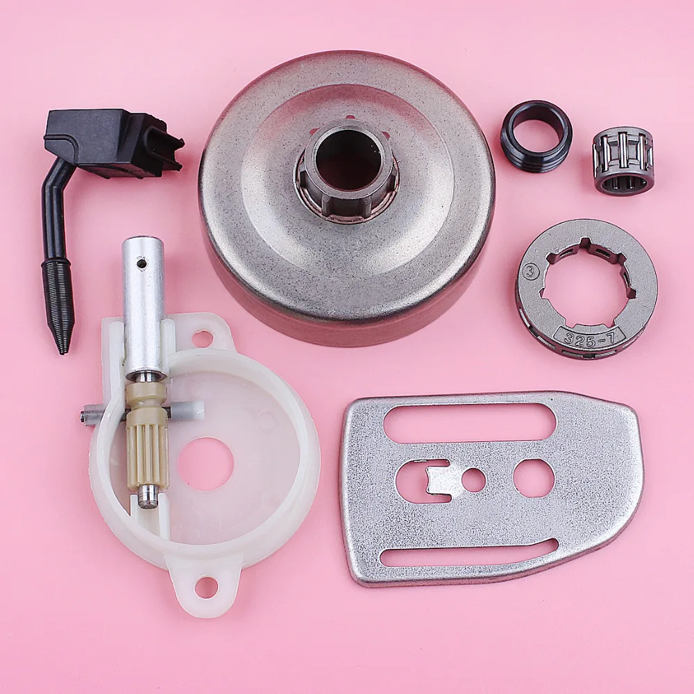 

Clutch Drum Sprocket Rim For Husqvarna 36 41 136 137 141 142 Oil Pump Worm Gear Oiler Bar Plate Chainsaw Replace Spare Part
