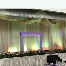 Лидер продаж 1 шт. 12 м Длина* 1.2 м высота Ice Шелковый этапе плинтус с роскошными бриллиантами жемчуг брошь для свадебная вечеринка Декор