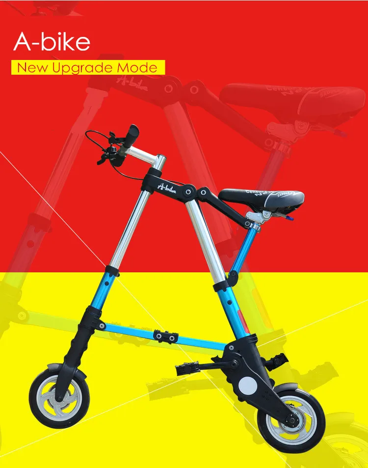 Новинка, Xfront Abike, унисекс, 8 дюймов, колесный мини ультра-светильник, складной велосипед, метро, транспорт, дорожный велосипед, Спорт на открытом воздухе, bicicleta