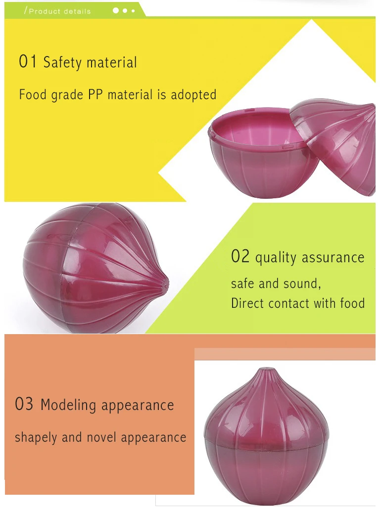 Новые Пластиковые Инновационных фиолетовый лук оставаться свежим пищевой Keeper контейнер для хранения заставки кухонный гаджет инструмент кухня
