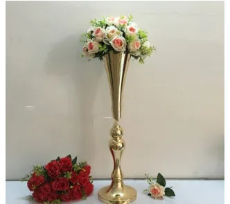 

Trumpet vase, wedding props, iron wedding ceremony, road layout, home decoration, Flower Vase Decoration