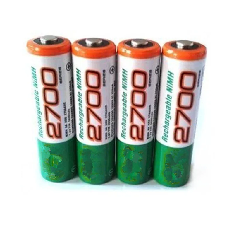 

4pcs/lot Original rechargeable battery AA 2700 mAh ni-mh 1.2v AA batteries