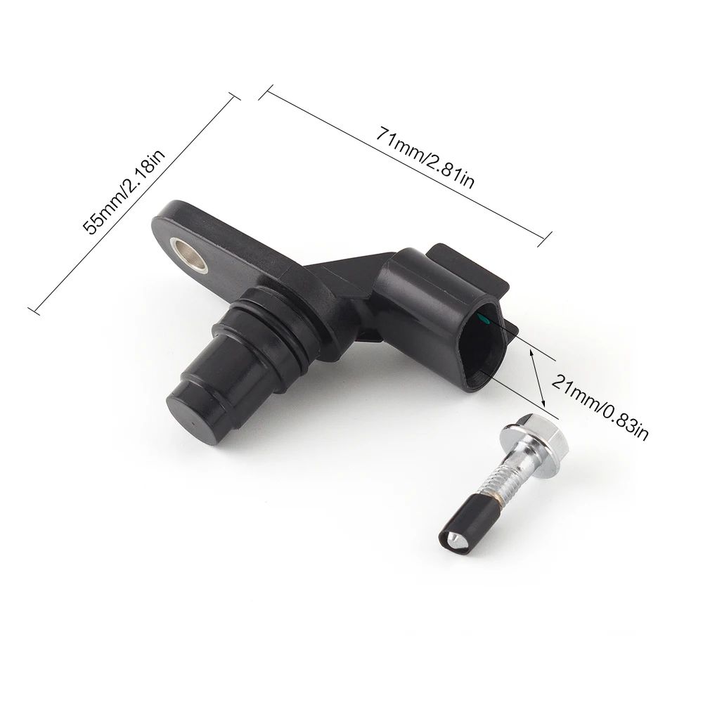 

OEM Black Camshaft Cam Shaft Position Sensor 71mm x 55mm/2.81'' x 2.18'' for 2008-2010 Saturn Vue 2.4L 145Cu. In. l4 GAS DOHC