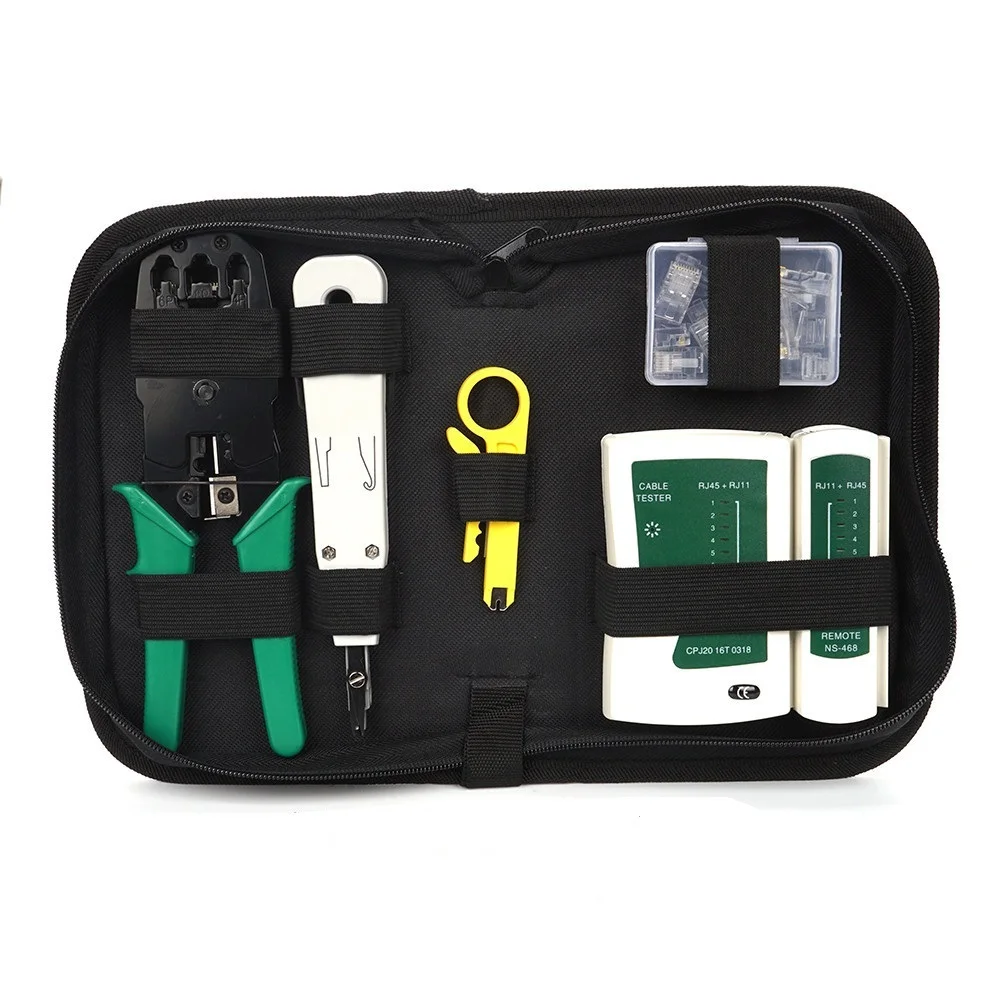 

Wouwon RJ45 RJ11 RJ12 CAT5 CAT5e LAN Network Repair Tool Kit Utp Cable Tester AND Plier Crimp Crimper Plug Clamp