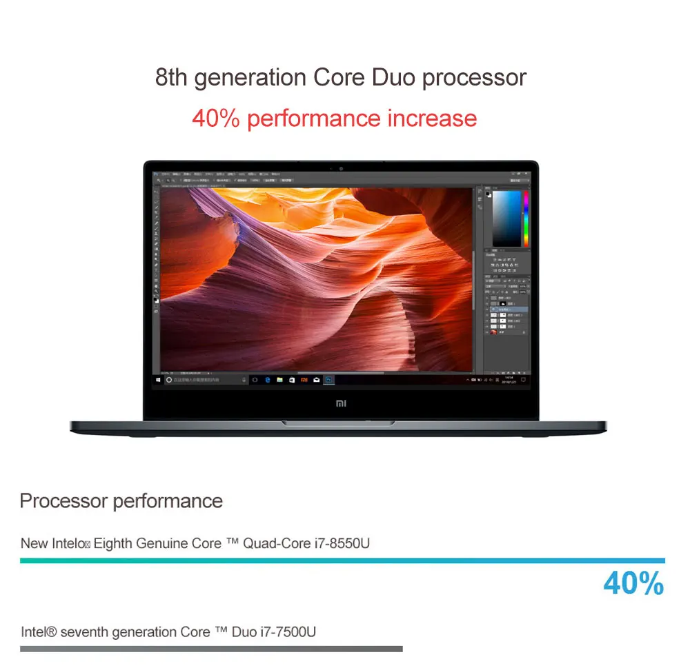 Original Xiaomi 13.3 Air laptop Intel Core i5 i7 Quad-core enhanced edition 8GB DDR5 13.3 inch Fingerprint Recognition notebook Windows10 SSD256G (4)