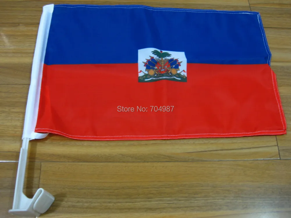 

30 x 45 cm Haiti Hayti car window banner flag free shipping