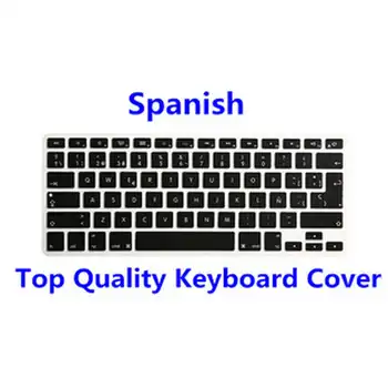 

UK EU US Layout Spanish ESP Silicone Keyboard Protector Flim Cover Skin for All Apple MacBook Pro Air Retina 13 15 17