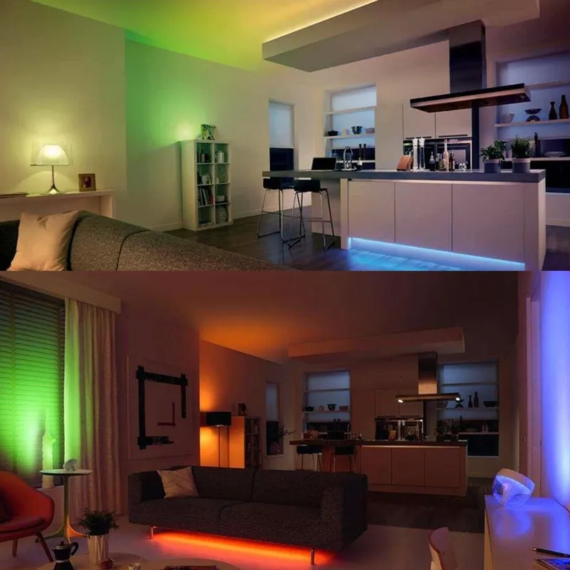 10M 600 LED SMD3528 RGB Color Changing LED Flexible Strip Light Kit + IR Controller + Adapter DC12V