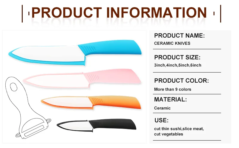 Керамический нож шеф-повара из циркония 3, нож для очистки овощей 4, нож 5 фруктов 6 дюймов, японские ножи с острым лезвием для резки мяса фруктов, кухонные инструменты