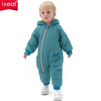 

IYEAL High Quality Baby Rompers Winter Thick Cotton Boys Costume Girls Warm Clothes Kid Jumpsuit Children Outerwear Baby Wear
