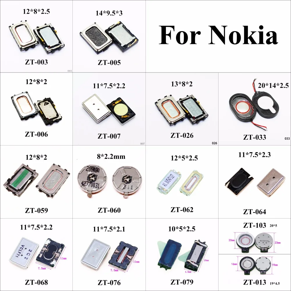 ChengHaoRan 1x Динамик звуковой динамик звонка для Nokia E71 N85 N925 N73 N95 E65 1208 5300 C6 6120 1606 3100 6230 6288 чехол для телефона