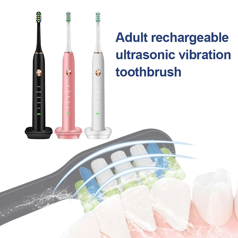 

Adults Toothbrush Rechargeable Electric Toothbrush with 2 Minutes Timer HY99 FE28