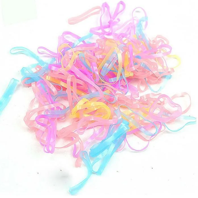 

MUQGEW Candy Color Child Baby TPU Hair Holders Rubber Bands Elastics Girl's Tie Gum Hair Accessories Coleteros De Nina YJ