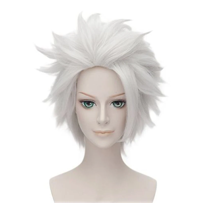 

Ursula Wig Rick Morty Rick Sanchez Cosplay Wigs Short Layered Silver Costume Party Wigs + Wig Cap
