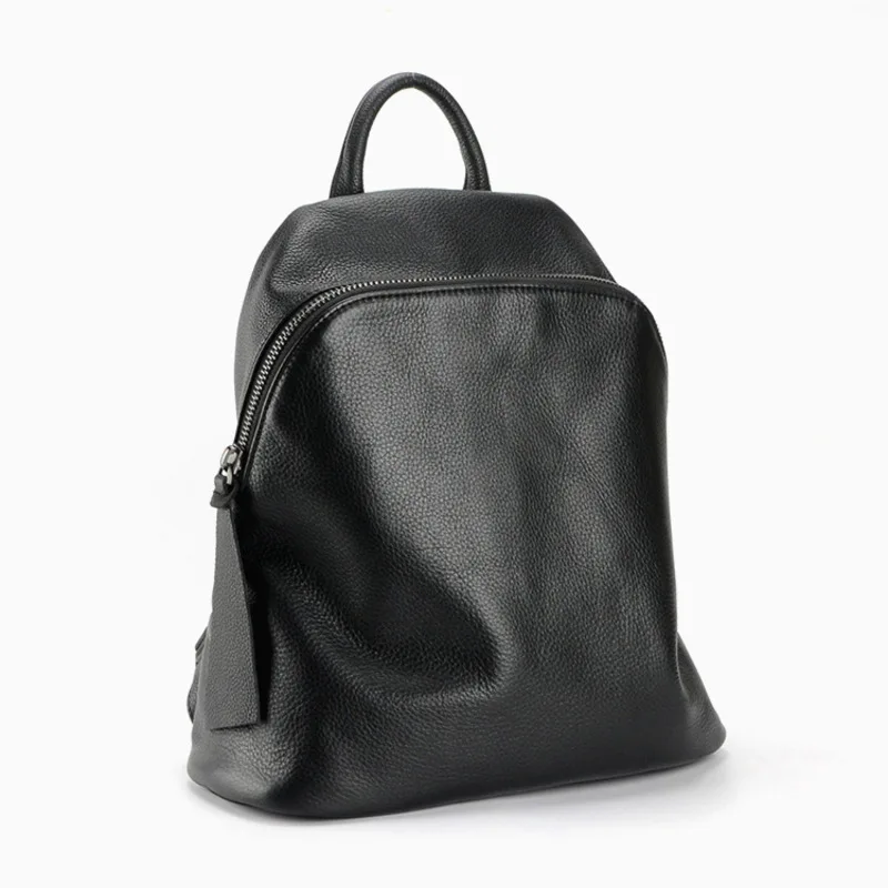 

2018 new backpack head layer cowhide fashion leather shoulder bag