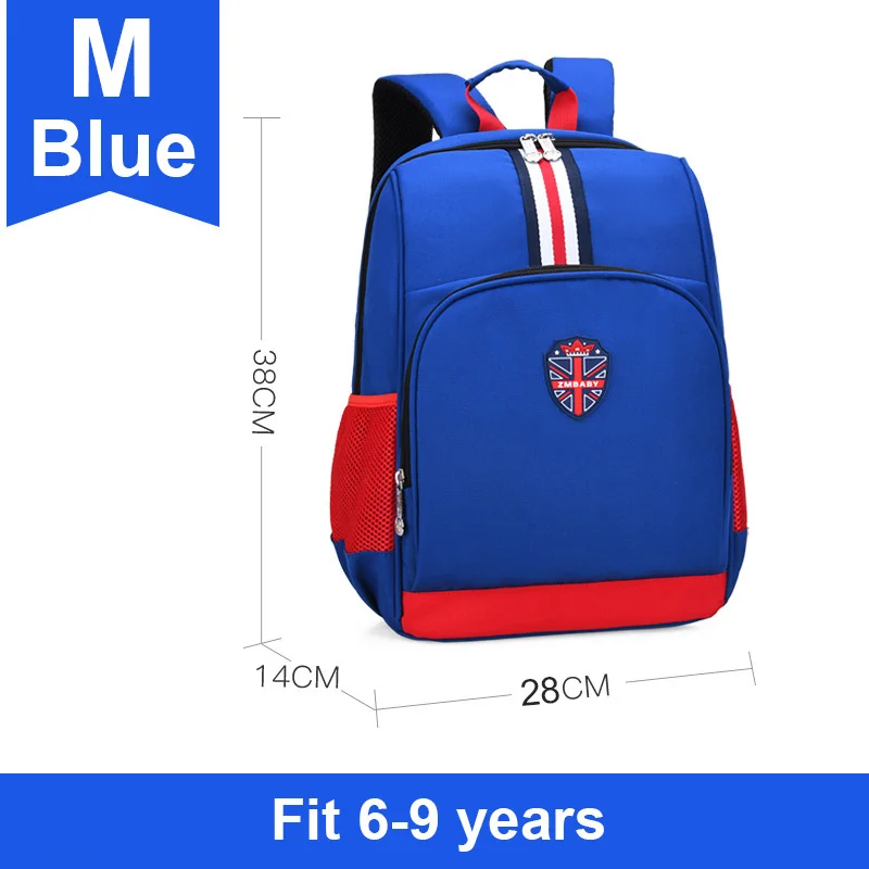 Британский Стиль Полосатый Юнион Джек девочка мальчик детская сумка для начальной школы Рюкзак Школьные сумки Дети подростков студенческие рюкзаки - Цвет: 7131 Midium Blue