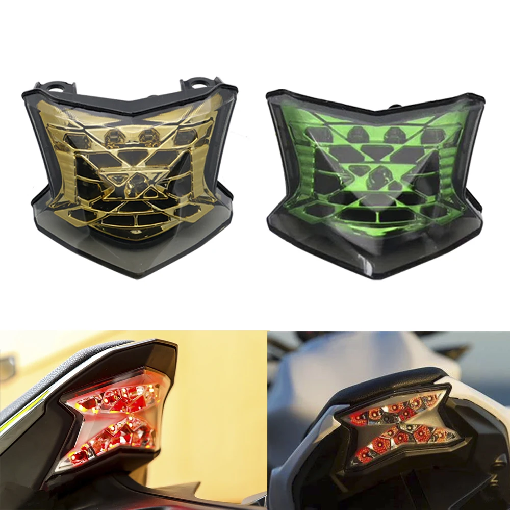 Motorcycle Integrated LED Rear Tail Light Brake Stop Light Turn Signals For Kawasaki Taillight Z650 Z900 NINJA 650 ABS 2017 2018 (27)