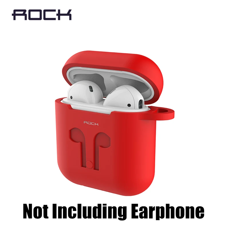 Чехол для наушников ROCK для Apple Airpods, чехол с ремешком, беспроводные Bluetooth наушники, защитный чехол для наушников, не включая наушники