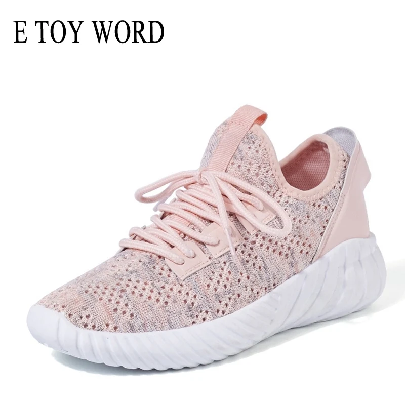 

E TOY WORD Women Sneakers Fashion Breathable Walking Mesh Shoes Students Women Shoes 2019 Autumn Tenis Feminino Sports Shoes