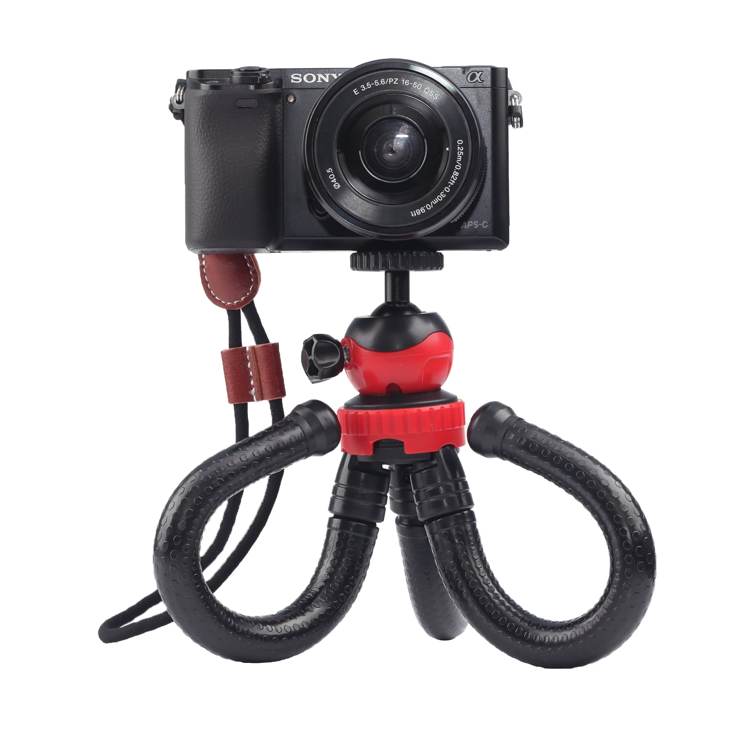 Гибкий мини-штатив Octopus Stand Gorilla Pod 1/" для Gopro Hero camera Phone полная гибкость из жесткого пластика черного цвета