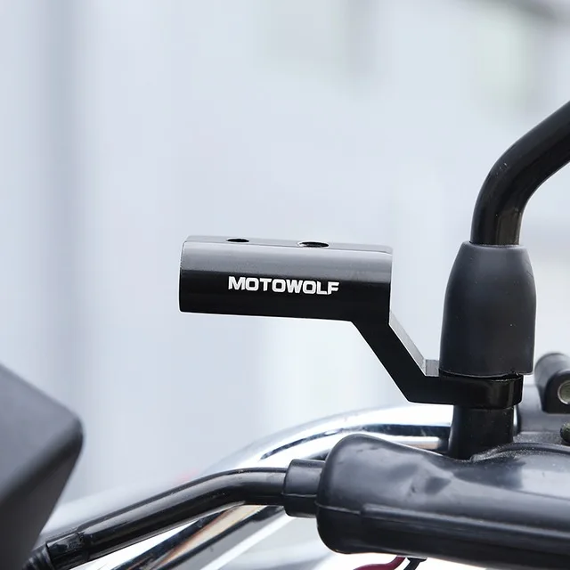 

BuzzLee Aluminum alloy motorcycle expansion Handlebar Mount Mirror Riser Extender Adaptor Extension Bracket Phone Bracket