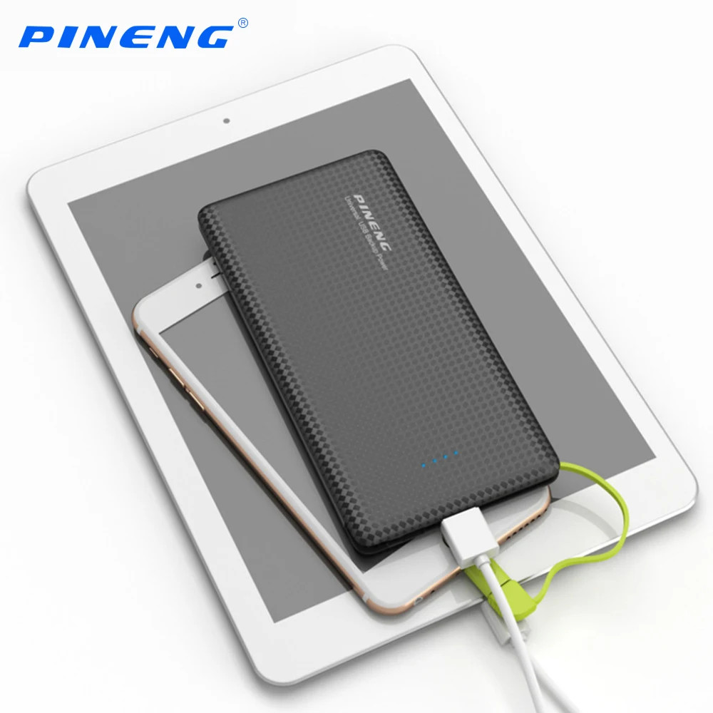 imágenes para Original PINENG 10000 mAh Portátil Banco Móvil de La Batería de Carga Rápida doble Salida USB Cargador de Li-Polímero para El Iphone 5 5S 6 7 imágenes para Original PINENG 10000 mAh Portátil Banco Móvil de La Batería de Carga Rápida doble Salida USB Cargador de Li-Polímero para El Iphone 5 5S 6 7